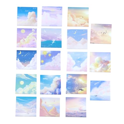 ELAYARD 18 Stück Teiliges Memo notizblock Designs Selbstklebende Büro message Notes für Zuhause und Office Hochwertiges Papier zum Planen Organisieren und Schreiben Wichtiger Notizen von ELAYARD