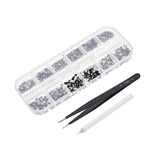 ELAYARD 1Satz Strasssteine Für Nagelkunst Hochwertige DIY Nageldekoration Praktischer Box Für Maniküre Make Up Und Kunstprojekte Zufälligem von ELAYARD