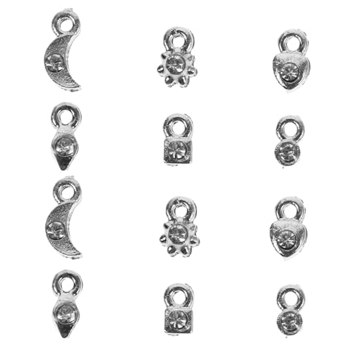 ELAYARD 2 Sätze DIY Nagelschmuck Charms Silber Nail Art Anhänger Nail Piercing Werkzeug Kreative Nageldekoration für Professionelle und Private Maniküre ELAYARD 2 Sätze DIY Nagelschmuck Charms Silber Nail Art Anhänger Nail Piercing Werkzeug Kreative Nageldekoration für Professionelle und Private Maniküre von ELAYARD