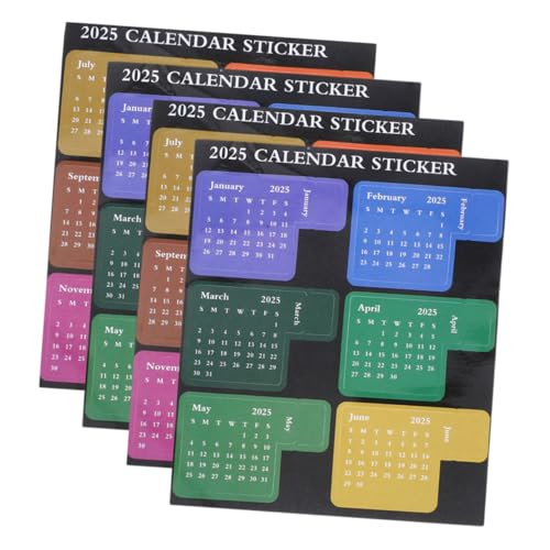 ELAYARD 2 Satz Kalenderaufkleber Bunte Monatsplaner Sticker für Notizbücher und Büroplaner Selbstklebende Faltbare Index Sticker für DIY Terminplaner und Organisationshilfen ELAYARD 2 Satz Kalenderaufkleber Bunte Monatsplaner Sticker für Notizbücher und Büroplaner Selbstklebende Faltbare Index Sticker für DIY Terminplaner und Organisationshilfen von ELAYARD