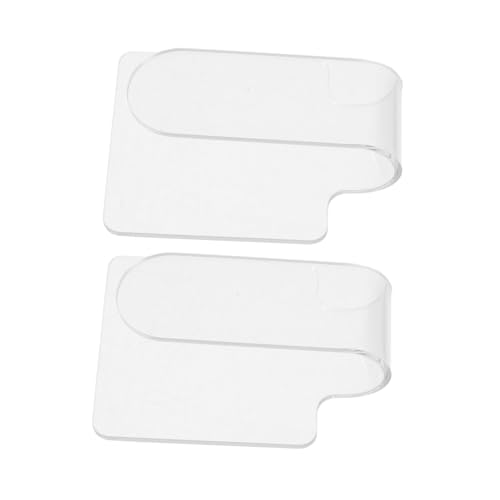 ELAYARD 2 Stück Handheld Acryl Make Up Mischpaletten Transparent Leicht und Tragbar für Foundation Flüssigkeiten Individuell Mischen für Maniküre und Kosmetikstudio von ELAYARD