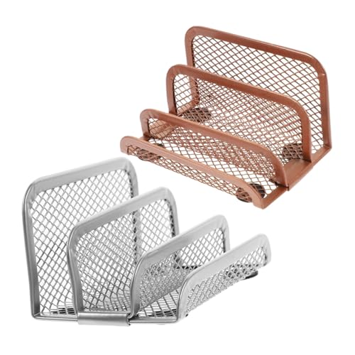 ELAYARD 2 Stück Metall Dokumentenhalter Stabiles Mesh Design Großer Stauraum für Bücher Ordner Briefe Vielseitiger Schreibtisch Organizer für Büro Schule Zuhause Platzsparender Desktop ELAYARD 2 Stück Metall Dokumentenhalter Stabiles Mesh Design Großer Stauraum für Bücher Ordner Briefe Vielseitiger Schreibtisch Organizer für Büro Schule Zuhause Platzsparender Desktop von ELAYARD