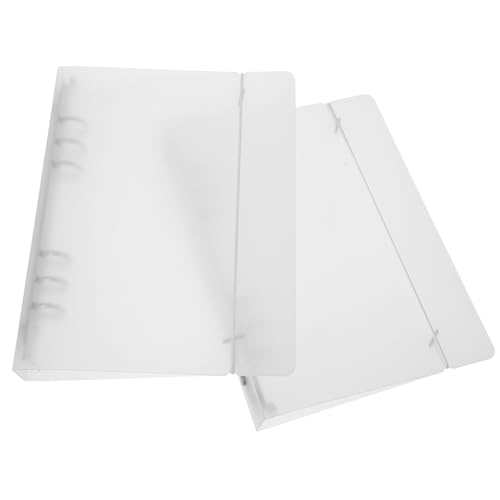 ELAYARD 2 Stück PP Matte Halbdurchsichtige Ringbuch Hülle Wiederverwendbarer Organizer für Büro und Zuhause Nachfüllbares Notizbuch Zubehör Kawaii Binder als Geldgeschenk und ELAYARD 2 Stück PP Matte Halbdurchsichtige Ringbuch Hülle Wiederverwendbarer Organizer für Büro und Zuhause Nachfüllbares Notizbuch Zubehör Kawaii Binder als Geldgeschenk und von ELAYARD