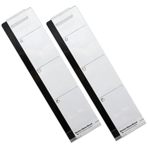 ELAYARD 2 Stück Teiliges Monitor memo board aus Transparentem Material Multifunktionales Haftnotiz board für Computerbildschirm ränder Praktisches Memoboard für Büro und Zuhause Einfache von ELAYARD