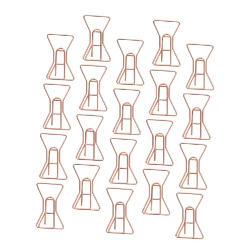 ELAYARD 20 Stück Metall büroklammern in Schleifenform Dekorative Lesezeichen Clips Kleine Stabile Aktenklammern für Büro Kalender Notizbücher und Scrapbooking Kreatives Design von ELAYARD