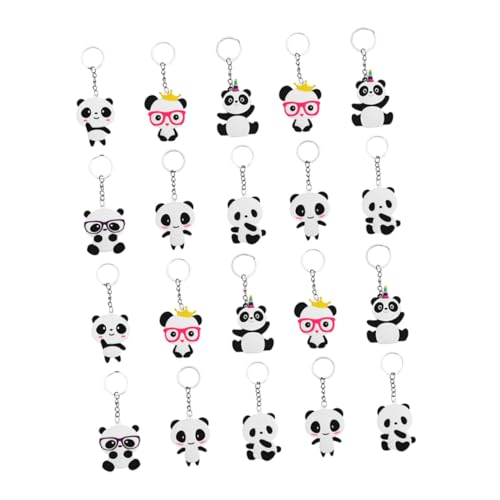 ELAYARD 20 Stück Teiliges Panda Schlüsselanhänger Kreativer Cartoon Anhänger Multifunktional als Taschen und Dekorationsaccessoire Niedliches Design für Mädchen und Jungen Geschenkidee ELAYARD 20 Stück Teiliges Panda Schlüsselanhänger Kreativer Cartoon Anhänger Multifunktional als Taschen und Dekorationsaccessoire Niedliches Design für Mädchen und Jungen Geschenkidee von ELAYARD