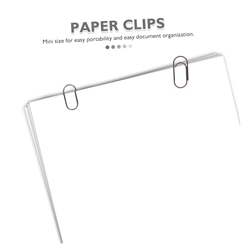 ELAYARD 200 Stück Retro -Büroclip Seitenhalterclip Papierverschlüsse Mini-Büroklammer Dekorative Papierklamme Binder Büroklammern Dokumentpapierclips Büro Büroklammern Dokumentclips Metall von ELAYARD