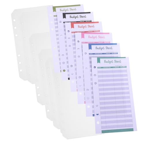 ELAYARD 24 Stück Teiliges Budget Transparenten PVC Binder Zipper Umschlägen Lose Blätter Praktische Geldumschläge für Einfache Finanzverwaltung im Ringordner ELAYARD 24 Stück Teiliges Budget Transparenten PVC Binder Zipper Umschlägen Lose Blätter Praktische Geldumschläge für Einfache Finanzverwaltung im Ringordner von ELAYARD