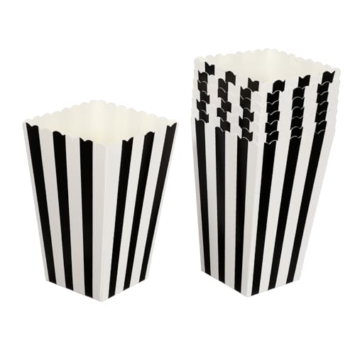 ELAYARD 24Stücke Popcorn Boxen Halter Papiertüten mit Streifen für Snacks Hochzeiten und Feste für DIY Etiketten und Tischdekorationen ELAYARD 24Stücke Popcorn Boxen Halter Papiertüten mit Streifen für Snacks Hochzeiten und Feste für DIY Etiketten und Tischdekorationen von ELAYARD