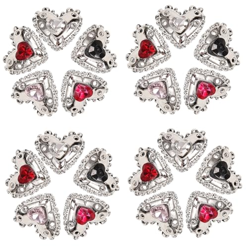 ELAYARD 25 Stück Teiliges Herzförmige Nail Charms Nageldekorationen Kawaii Charms für DIY Maniküre Nail Art Zubehör für Frauen und Nagelpflege ELAYARD 25 Stück Teiliges Herzförmige Nail Charms Nageldekorationen Kawaii Charms für DIY Maniküre Nail Art Zubehör für Frauen und Nagelpflege von ELAYARD