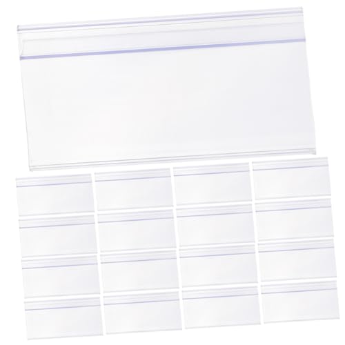ELAYARD 25 Stück Teiliges Transparentes Preisschildhalter Lang aus PVC Einfache Etikettenbefestigung für Supermarktregale Ablösbar für Klare Preisanzeigen im Einzelhandel Geeignet ELAYARD 25 Stück Teiliges Transparentes Preisschildhalter Lang aus PVC Einfache Etikettenbefestigung für Supermarktregale Ablösbar für Klare Preisanzeigen im Einzelhandel Geeignet von ELAYARD