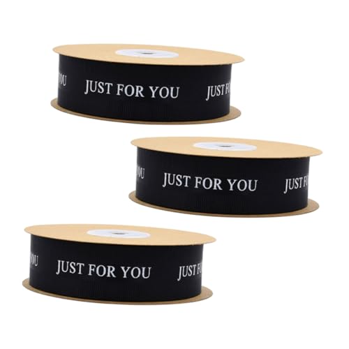 ELAYARD 3 Rollen For You Geschenkband Schwarzes Hochzeitssatinband pro Vielseitiges Dekoband für Hochzeitsfloristik Geschenkverpackung Party und Festdekoration ELAYARD 3 Rollen For You Geschenkband Schwarzes Hochzeitssatinband pro Vielseitiges Dekoband für Hochzeitsfloristik Geschenkverpackung Party und Festdekoration von ELAYARD