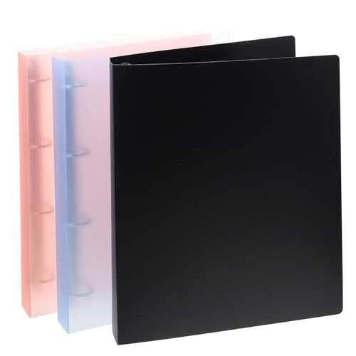 ELAYARD 3 Stück D ring Ordner Dokumentenmappe in Schwarz Transparent Blau und Transparent Rot Langlebiger Dokumentenhalter für Schule Büro und Zuhause für Prüfungsunterlagen und ELAYARD 3 Stück D ring Ordner Dokumentenmappe in Schwarz Transparent Blau und Transparent Rot Langlebiger Dokumentenhalter für Schule Büro und Zuhause für Prüfungsunterlagen und von ELAYARD