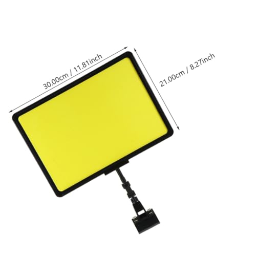 ELAYARD 3 Stück Teiliges Preisschilderhalter aus Kunststoff mit Clip Widerstandsfähiger Preisschildständer für Supermarkt Obst Gemüse Multifunktionaler Werbeaufsteller für Laden Büro und von ELAYARD