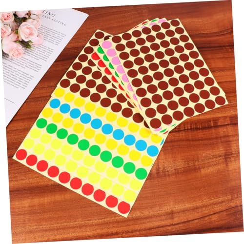 ELAYARD 30 Blatt Bunte Punkte Aufkleber Selbstklebende Runde Etiketten für Klassifikation Papier und Geschenkverpackung Praktische Sticker für Scrapbooking Geburtstags und ELAYARD 30 Blatt Bunte Punkte Aufkleber Selbstklebende Runde Etiketten für Klassifikation Papier und Geschenkverpackung Praktische Sticker für Scrapbooking Geburtstags und von ELAYARD