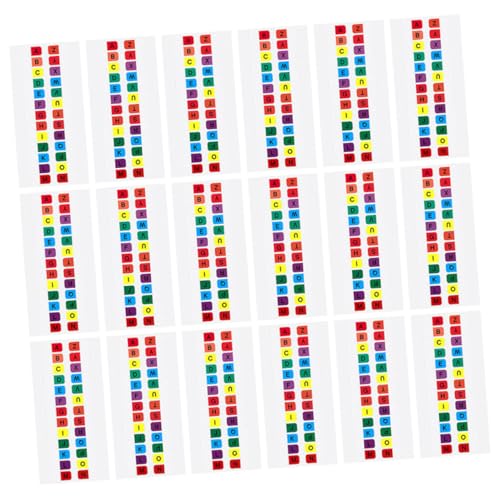 ELAYARD 30 Blatt Selbstklebende Bunte Alphabet Index Tabs Pet Material Leichte Wiederverwendbare Buchstabenaufkleber für Notizbücher Lesezeichen und Schulhefte Farbige Seitenmarker für ELAYARD 30 Blatt Selbstklebende Bunte Alphabet Index Tabs Pet Material Leichte Wiederverwendbare Buchstabenaufkleber für Notizbücher Lesezeichen und Schulhefte Farbige Seitenmarker für von ELAYARD