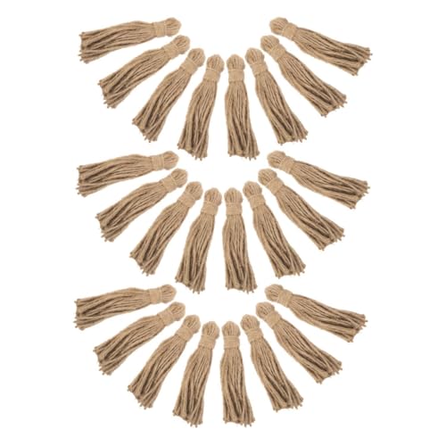 ELAYARD 30 Stück Jute Quasten für Rustikale Dekoration Jute Schnur Tassel Rope für DIY Holzperlen Girlande Natürliche Bastelmaterialien für Weihnachts und Saisonprojekte ELAYARD 30 Stück Jute Quasten für Rustikale Dekoration Jute Schnur Tassel Rope für DIY Holzperlen Girlande Natürliche Bastelmaterialien für Weihnachts und Saisonprojekte von ELAYARD