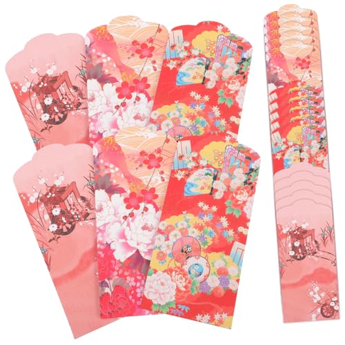 ELAYARD 30 Stück Teiliges Japanische Rote Umschläge mit Feinem Blumenmuster Hochzeitsgeldbeutel Festliche Geschenkumschläge für Neujahr Party und Besondere Anlässe Praktische ELAYARD 30 Stück Teiliges Japanische Rote Umschläge mit Feinem Blumenmuster Hochzeitsgeldbeutel Festliche Geschenkumschläge für Neujahr Party und Besondere Anlässe Praktische von ELAYARD