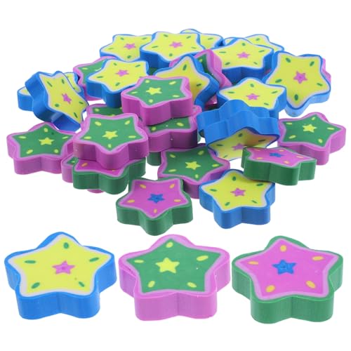 ELAYARD 32 Stück Teiliges Mini Radiergummis Cartoon Fünfzackige Sterne Form Umweltfreundlich Sichere Schulradierer Geschenk für Schüler und Kleinkinder ELAYARD 32 Stück Teiliges Mini Radiergummis Cartoon Fünfzackige Sterne Form Umweltfreundlich Sichere Schulradierer Geschenk für Schüler und Kleinkinder von ELAYARD