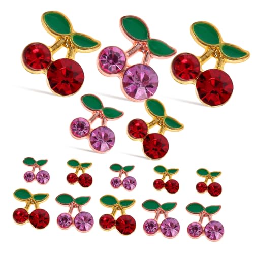 ELAYARD 32 Stück Teiliges Nail Art mit Goldfarbenen und Rosafarbenen Kirsch Nail Charms Langlebige Nageldekorationen aus Premium Legierung Glänzend Kreativ für DIY Nageldesigns zu Hause ELAYARD 32 Stück Teiliges Nail Art mit Goldfarbenen und Rosafarbenen Kirsch Nail Charms Langlebige Nageldekorationen aus Premium Legierung Glänzend Kreativ für DIY Nageldesigns zu Hause von ELAYARD