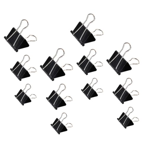 ELAYARD 36 Stück Teiliges Metall Dovetail Binder Clips Schwarz Mehrzweck Büroklammern für Dokumentenorganisation Schüler Lehrer ELAYARD 36 Stück Teiliges Metall Dovetail Binder Clips Schwarz Mehrzweck Büroklammern für Dokumentenorganisation Schüler Lehrer von ELAYARD