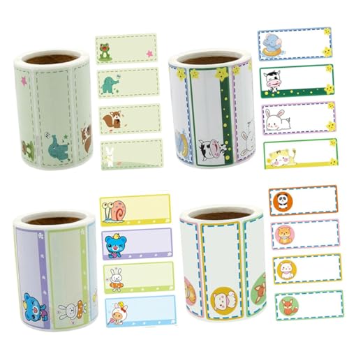 ELAYARD 4 Rollen Namensaufkleber für Kindergarten Selbstklebende Name Label Sticker Klebeetiketten zum Beschriften für Lunchboxen und Kinderspielzeug Organisieren ELAYARD 4 Rollen Namensaufkleber für Kindergarten Selbstklebende Name Label Sticker Klebeetiketten zum Beschriften für Lunchboxen und Kinderspielzeug Organisieren von ELAYARD