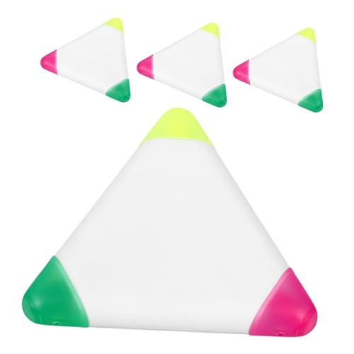 ELAYARD 4 Stück Dreieckige Textmarker Fluoreszierend mit Starker Kreative Form für Schule Büro Notizen Kleine Marker zum Markieren von Büchern und Scrapbooking ELAYARD 4 Stück Dreieckige Textmarker Fluoreszierend mit Starker Kreative Form für Schule Büro Notizen Kleine Marker zum Markieren von Büchern und Scrapbooking von ELAYARD