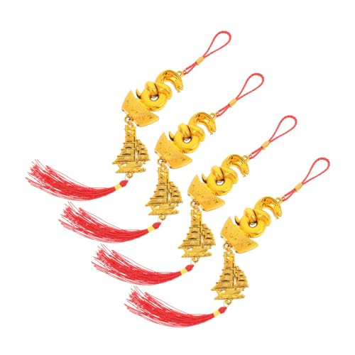 ELAYARD 4 Stück Teiliges Chinesisches Neujahrsanhänger mit Schlangen und Segelmotiv Traditionelle Frühlingsfest Hängedekoration für Auto Zuhause Büro Festliche Farbenfrohe Glücksbringer ELAYARD 4 Stück Teiliges Chinesisches Neujahrsanhänger mit Schlangen und Segelmotiv Traditionelle Frühlingsfest Hängedekoration für Auto Zuhause Büro Festliche Farbenfrohe Glücksbringer von ELAYARD