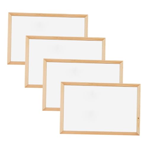 ELAYARD 4 Stück Teiliges Kleines Whiteboard Einseitig Wiederverwendbar Praktisch Trocken Abwischbar für Schüler Büro Homeoffice und Klassenzimmer Vielseitiges Schreib Zeichenbrett von ELAYARD