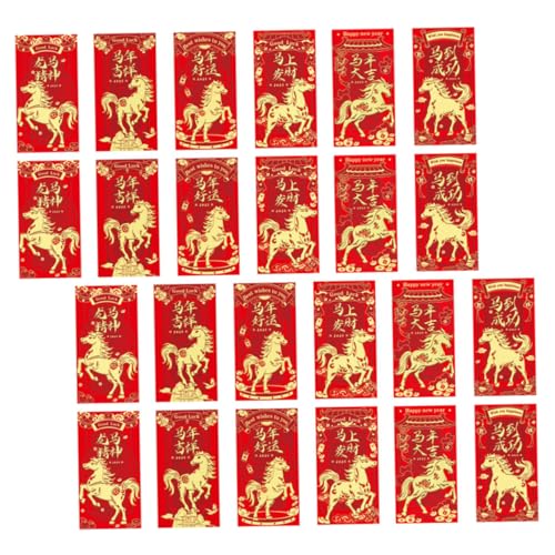 ELAYARD 48 Stück Teiliges Chinesische Neujahr Umschläge Jahr Des Pferdes Rote Geldgeschenktüten Chinesischer Stil Glücksumschläge Vielseitig für Festlichkeiten Wie Hochzeit Geburtstag und ELAYARD 48 Stück Teiliges Chinesische Neujahr Umschläge Jahr Des Pferdes Rote Geldgeschenktüten Chinesischer Stil Glücksumschläge Vielseitig für Festlichkeiten Wie Hochzeit Geburtstag und von ELAYARD