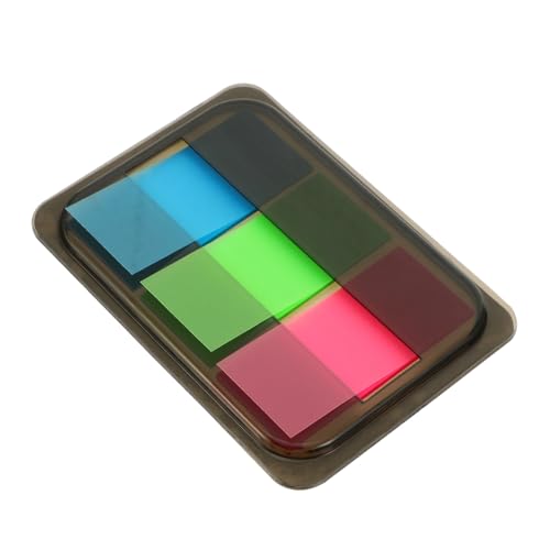 ELAYARD 5 Boxen Boxen Fluoreszierende Index Haftnotizen Selbstklebende Markierungsstreifen für Notizen Praktische Memo Sticker zum Organisieren und Referenzieren von Zufällige Farbe von ELAYARD