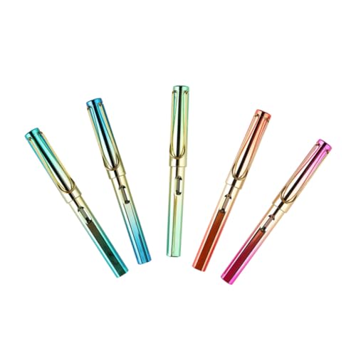 ELAYARD 5 Stück Teiliges Kalligraphischer Füllfederhalter für Schüler Ergonomischer Schreiblern stift Nachfüllbar Vielseitig für Tinte und Patronen Geeignet ELAYARD 5 Stück Teiliges Kalligraphischer Füllfederhalter für Schüler Ergonomischer Schreiblern stift Nachfüllbar Vielseitig für Tinte und Patronen Geeignet von ELAYARD