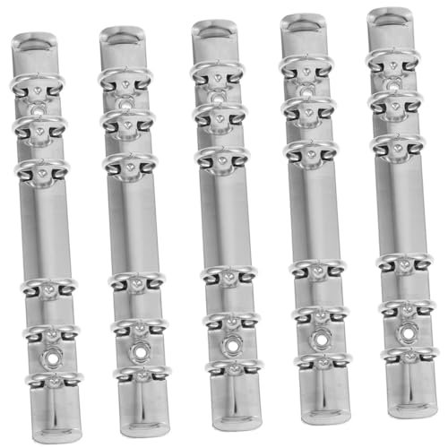ELAYARD 5 Stück Teiliges Metall Binder Mechanismus für Loose Leaf Binder Rostfreie Ringbuchmechanik zum Einfachen Einfügen und Entfernen von Blättern Robust und Flexibel für Schule und ELAYARD 5 Stück Teiliges Metall Binder Mechanismus für Loose Leaf Binder Rostfreie Ringbuchmechanik zum Einfachen Einfügen und Entfernen von Blättern Robust und Flexibel für Schule und von ELAYARD