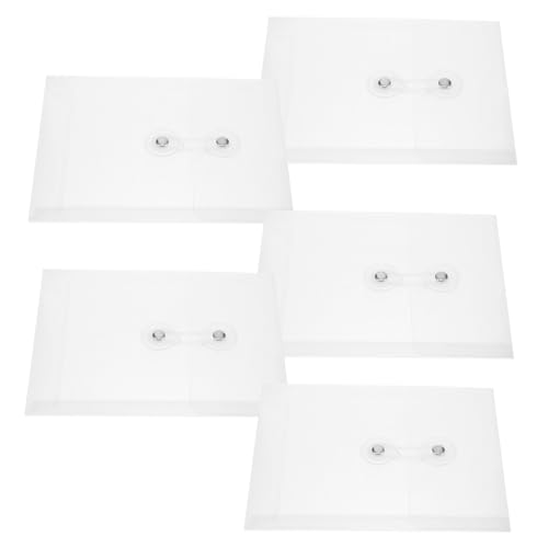 ELAYARD 5 Stück Transparente Dokumententaschen aus Praktische Aufbewahrungsbeutel für Büro Vielseitige Organizer für Rechnungen Karten Notizen und Kleine Unterlagen ELAYARD 5 Stück Transparente Dokumententaschen aus Praktische Aufbewahrungsbeutel für Büro Vielseitige Organizer für Rechnungen Karten Notizen und Kleine Unterlagen von ELAYARD