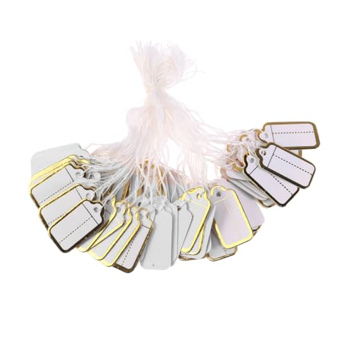 ELAYARD 500 Stück Schmuck Preisschilder mit Goldenem Beschreibbare Anhänger für Armband Ohrring Halskette Elegante Hängeetiketten aus Langlebigem Papier für ELAYARD 500 Stück Schmuck Preisschilder mit Goldenem Beschreibbare Anhänger für Armband Ohrring Halskette Elegante Hängeetiketten aus Langlebigem Papier für von ELAYARD
