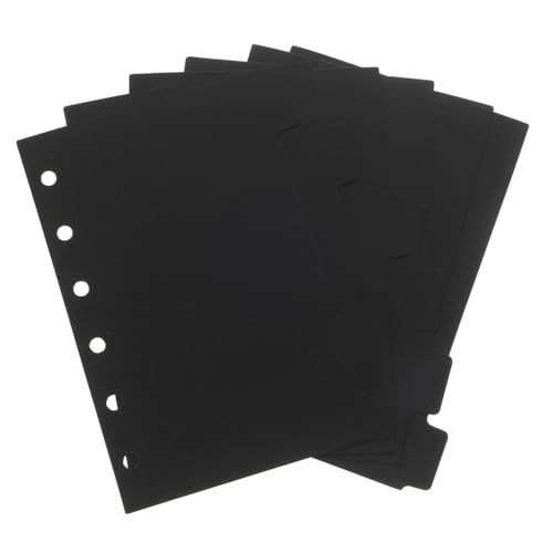 ELAYARD 6 Blätter Binder Trennblätter mit Registerlaschen Langlebige Ordnerseiten für Ringbücher Notizbücher und Planer Vielseitige Innenseiten Teiler für Schule Büro und Zuhause von ELAYARD