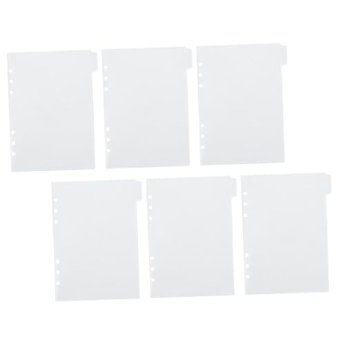 ELAYARD 6 Blätter Kunststoff Ordner Taschen Teiliges mit Trennblättern Transparente Lose Fächermappen für Budgetplaner Praktische Dokumententaschen mit Vorgebohrten Löchern für ELAYARD 6 Blätter Kunststoff Ordner Taschen Teiliges mit Trennblättern Transparente Lose Fächermappen für Budgetplaner Praktische Dokumententaschen mit Vorgebohrten Löchern für von ELAYARD