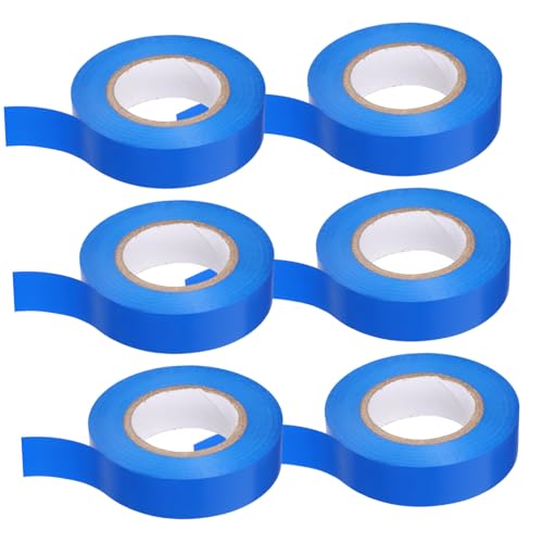 ELAYARD 6 Rollen Wasserdichtes Isolierband PVC Elektro Klebeband Stark Klebend Flexibel für Auto Kabel Outdoor und Innenbereich Isolierung und Schutz von ELAYARD