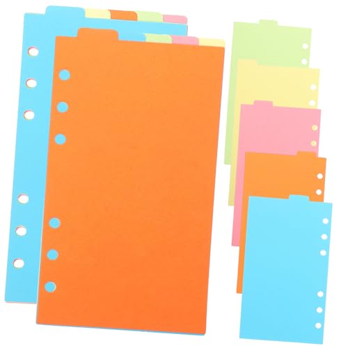 ELAYARD 6 Sätze Bunte Nachfüllbare Index Trennblätter Hochformat Farbige Papier Organizer für Ringbuch Praktische Klassifikation für Schule Büro und Studium ELAYARD 6 Sätze Bunte Nachfüllbare Index Trennblätter Hochformat Farbige Papier Organizer für Ringbuch Praktische Klassifikation für Schule Büro und Studium von ELAYARD
