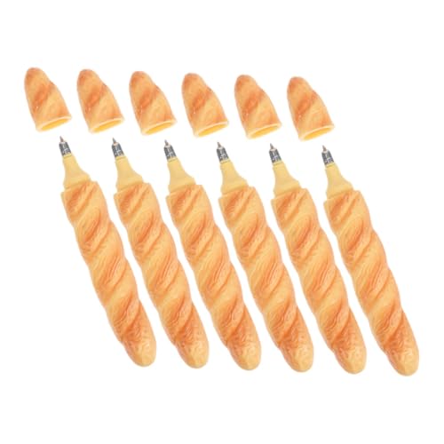 ELAYARD 6 Stück Brot-kugelschreiber Realistisch Geformt Baguette Laib Design Kreative Schreibstifte für Schule Büro Erwachsene Originelle Geschenkidee und Partyfüllung ELAYARD 6 Stück Brot-kugelschreiber Realistisch Geformt Baguette Laib Design Kreative Schreibstifte für Schule Büro Erwachsene Originelle Geschenkidee und Partyfüllung von ELAYARD
