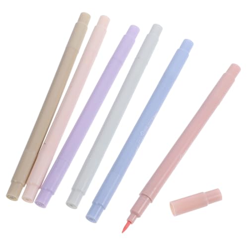 ELAYARD 6 Stück Bunte Textmarker mit Doppelspitze Tragbare Marker für Schule und Büro Leuchtende Farben Komfortabler Griff zum Markieren und Zeichnen ELAYARD 6 Stück Bunte Textmarker mit Doppelspitze Tragbare Marker für Schule und Büro Leuchtende Farben Komfortabler Griff zum Markieren und Zeichnen von ELAYARD