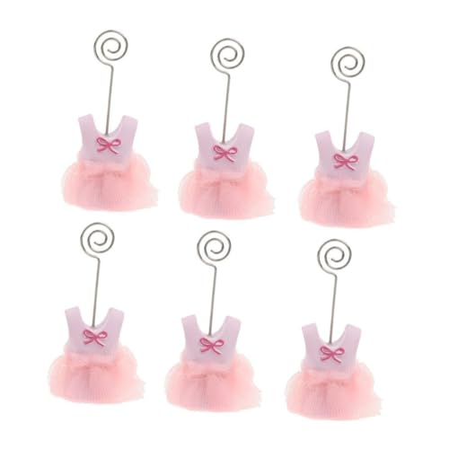 ELAYARD 6 Stück Kartenhalter für Babyparty Tischkarten Rosa Notizclip für Mädchen Partydekoration Vielseitiger Organizer für Tischdekoration und Namensschilder ELAYARD 6 Stück Kartenhalter für Babyparty Tischkarten Rosa Notizclip für Mädchen Partydekoration Vielseitiger Organizer für Tischdekoration und Namensschilder von ELAYARD