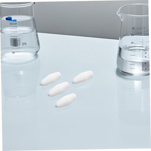 ELAYARD 6 Stück Ptfe Magnetische Rührstäbe für Labor Zylindrische Magnetrührer für Flüssigmischung Biochemische Kompatibel mit Rührplatten Platzsparend und Einfach zu von ELAYARD