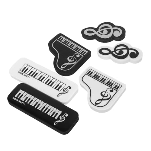 ELAYARD 6 Stück Teiliges Kawaii Musiknoten Radiergummis für Schulbedarf Cartoon Radiergummi DIY Geschenk Schüler Belohnung für Musikunterricht ELAYARD 6 Stück Teiliges Kawaii Musiknoten Radiergummis für Schulbedarf Cartoon Radiergummi DIY Geschenk Schüler Belohnung für Musikunterricht von ELAYARD