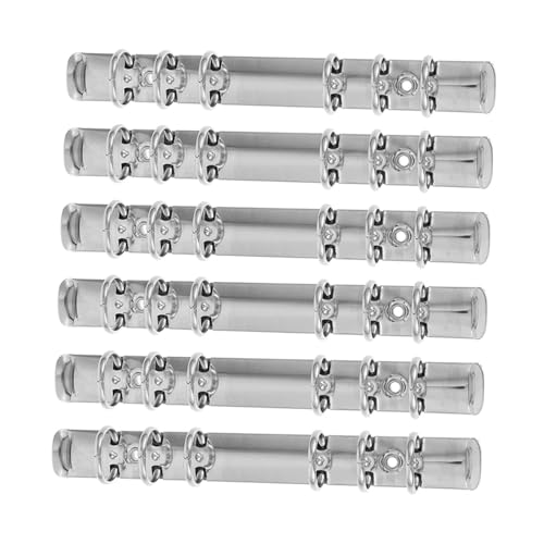 ELAYARD 6 Stück Teiliges Metall Binder Rings Ringbinder aus Rostfreiem Langlebige DIY Buchringe für Loseblattordner Tragbare Organizer für Büro Schule Zuhause ELAYARD 6 Stück Teiliges Metall Binder Rings Ringbinder aus Rostfreiem Langlebige DIY Buchringe für Loseblattordner Tragbare Organizer für Büro Schule Zuhause von ELAYARD