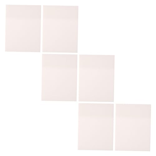 ELAYARD 6 Stück Teiliges Transparente Wasserfeste Memo Pads Selbstklebende Haftnotizen Große Pocket notizzettel für Büro Schule und Alltag zum Beschriften und Erinnern von ELAYARD