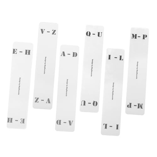 ELAYARD 6 Stück Teiliges Vertikale Vinyl schallplatten trennkarten aus Transparentem Acryl für Praktische Regalaufbewahrung von Schallplatten für Sammler und Liebhaber von ELAYARD