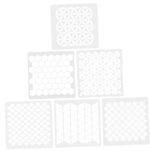ELAYARD 6 Stück Wandmalerei-Vorlage für Schablone Malen -Accessoires Malvorlagentafel Wandmalerei Vorlage Weiß ELAYARD 6 Stück Wandmalerei-Vorlage für Schablone Malen -Accessoires Malvorlagentafel Wandmalerei Vorlage Weiß von ELAYARD