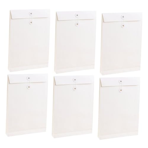 ELAYARD 6 Stück Weiße Dokumententaschen Robuste Business organizer mit Großem Stauraum Vielseitige Dokumentenmappe für Büro Reisen und Kleidungspackung ELAYARD 6 Stück Weiße Dokumententaschen Robuste Business organizer mit Großem Stauraum Vielseitige Dokumentenmappe für Büro Reisen und Kleidungspackung von ELAYARD