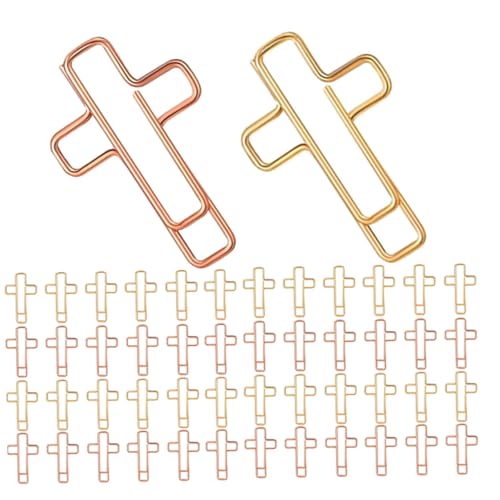 ELAYARD 60 Stück Teiliges Kreuzförmige Büroklammern Metall Lesezeichenclips Für Bibelstudium Tagebuch Organisation Büro Schule Zuhause Gold Roségold ELAYARD 60 Stück Teiliges Kreuzförmige Büroklammern Metall Lesezeichenclips Für Bibelstudium Tagebuch Organisation Büro Schule Zuhause Gold Roségold von ELAYARD